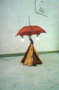 Groupe UFO, Lampe Paramount, présentée dans la collection Bau-Haus 1 du studio Alchimia, en 1979.